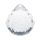 Zawieszka Kula Diamentowa PartyDeco 35x41mm Przezroczysta 1szt